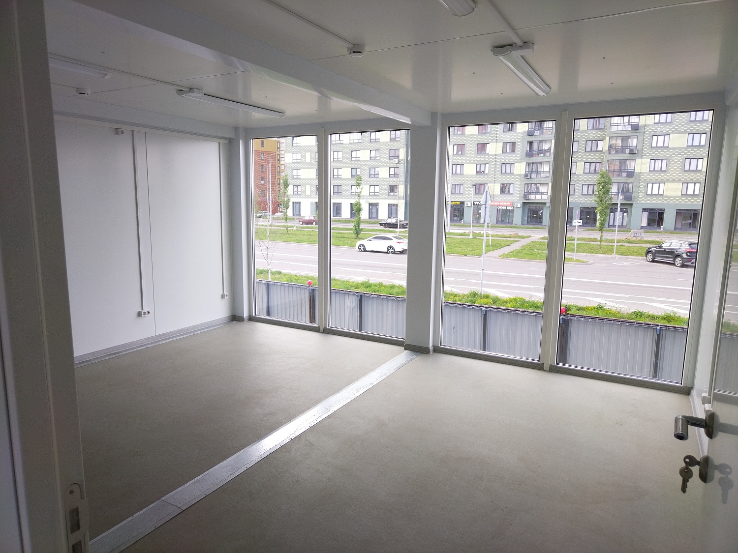 Штаб строительства в Некрасовке на базе 16 модулей "Звезда"