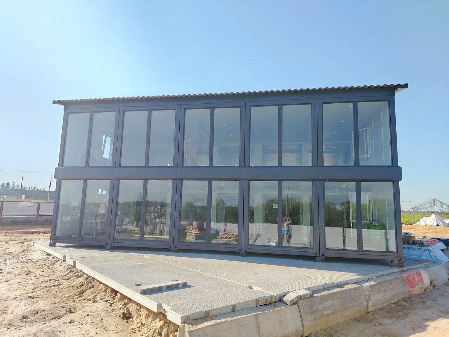 Штаб строительства в Новой Москве  на базе 26 модулей "Звезда"